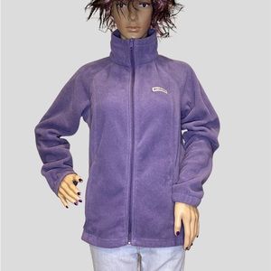 Columbia Benton Springs Front Full Zip-up Purple Fleece Jacket Size Medium VGC